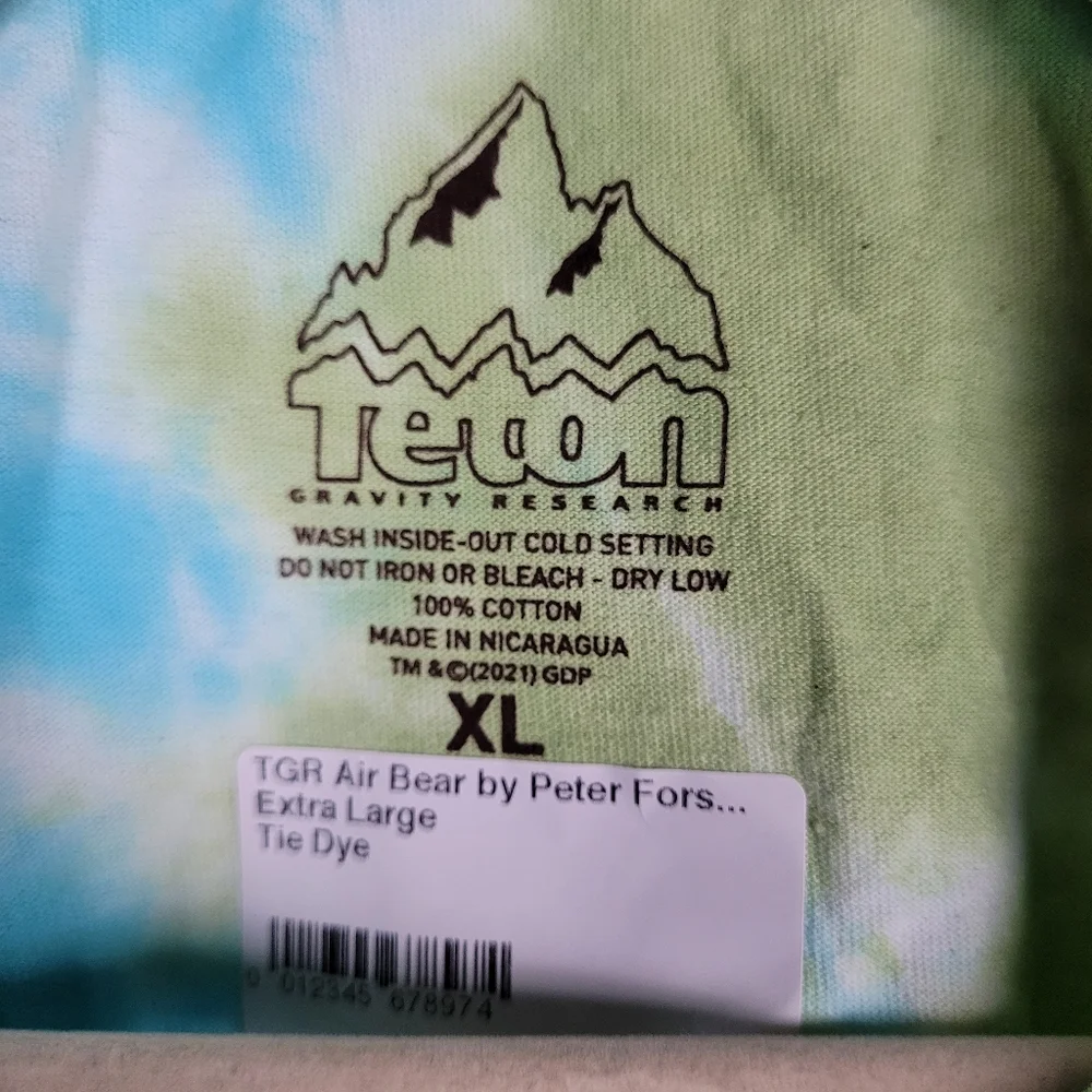 NWT Grateful Dead x Teton Gravity Research Air Bear Tie Dye Limited Ed Choose Sz - Picture 8 of 9